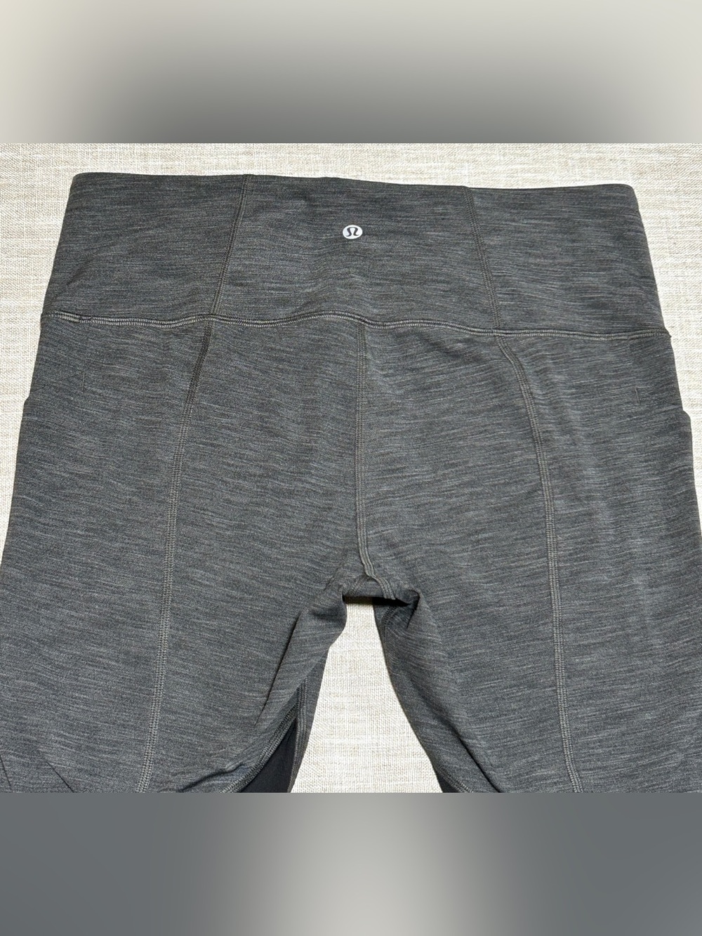 lululemon athletica Charcoal Heather Joggers with Black Panels